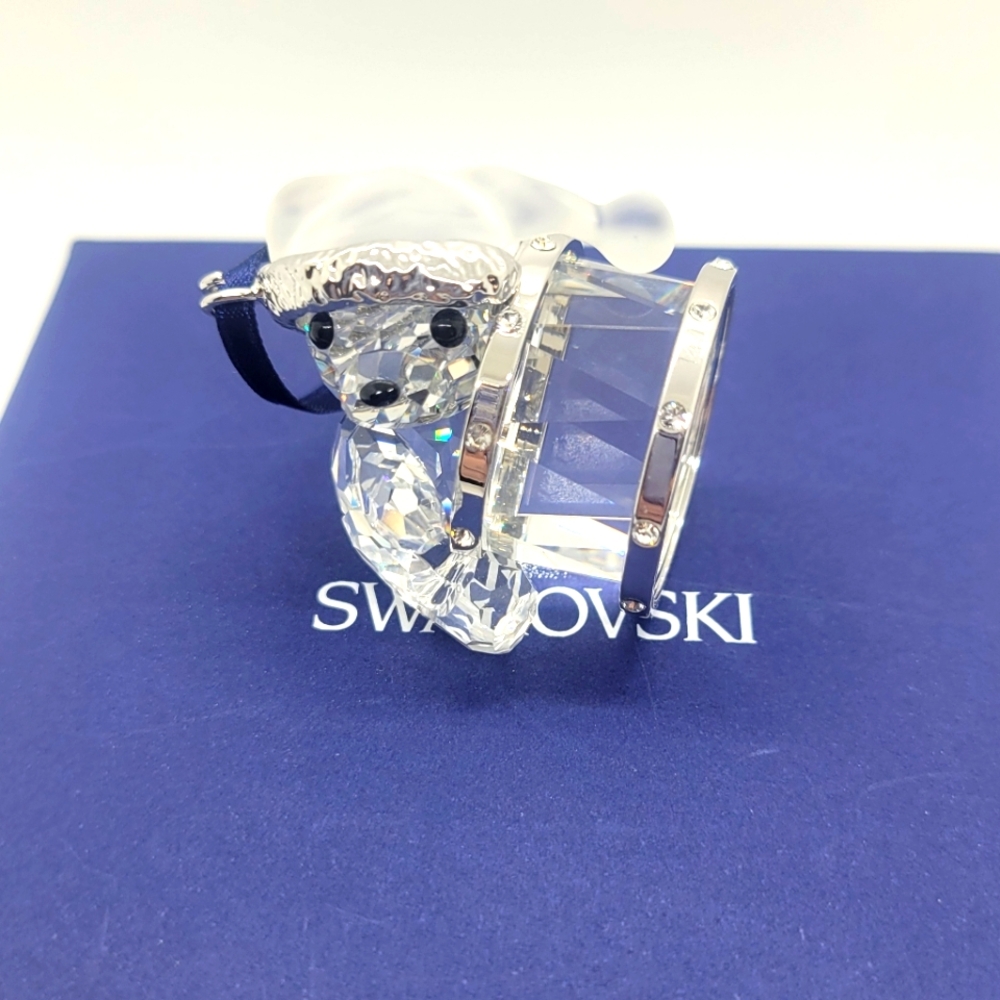 Swarovski Crystal Bear Hugging Drum